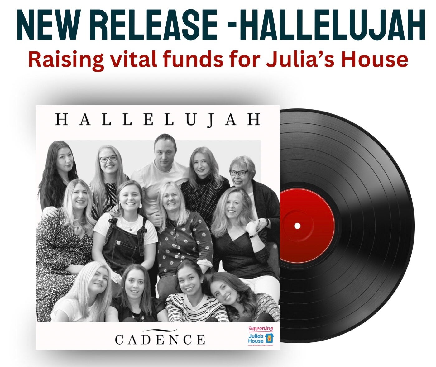 The original Cadence Hallelujah charity single artwork
